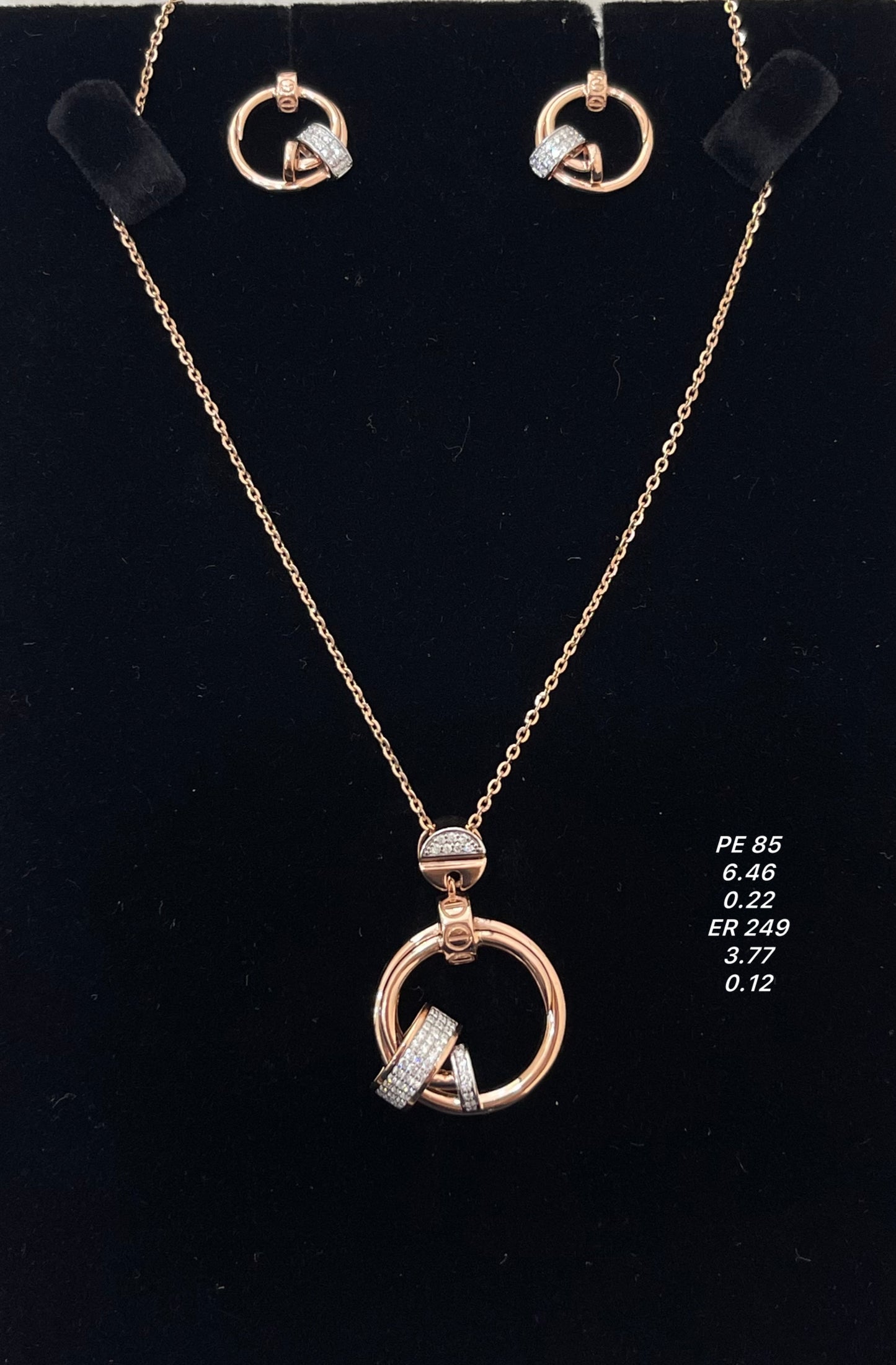 Pendant set 18k PE00085 ER00249