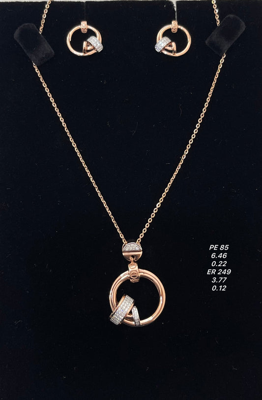 Pendant set 18k PE00085 ER00249