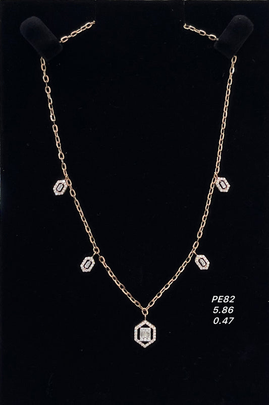 Pendant set 18kt PE00082