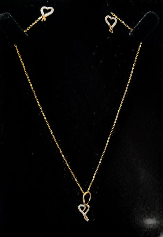 Pendant set 14kt PE00046 ER00186