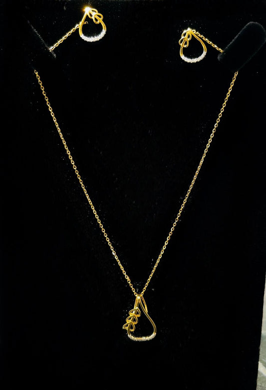 Pendant set 14kt PE00049 ER00189
