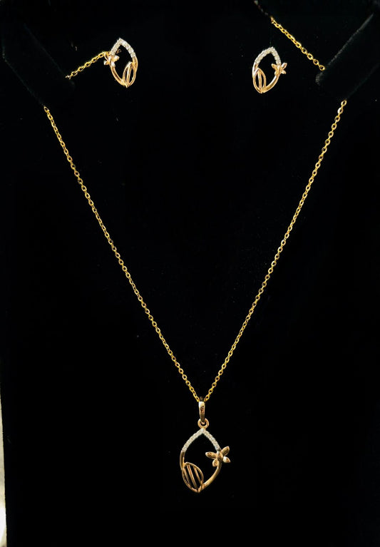 Pendant set 14kt PE00056 ER00196