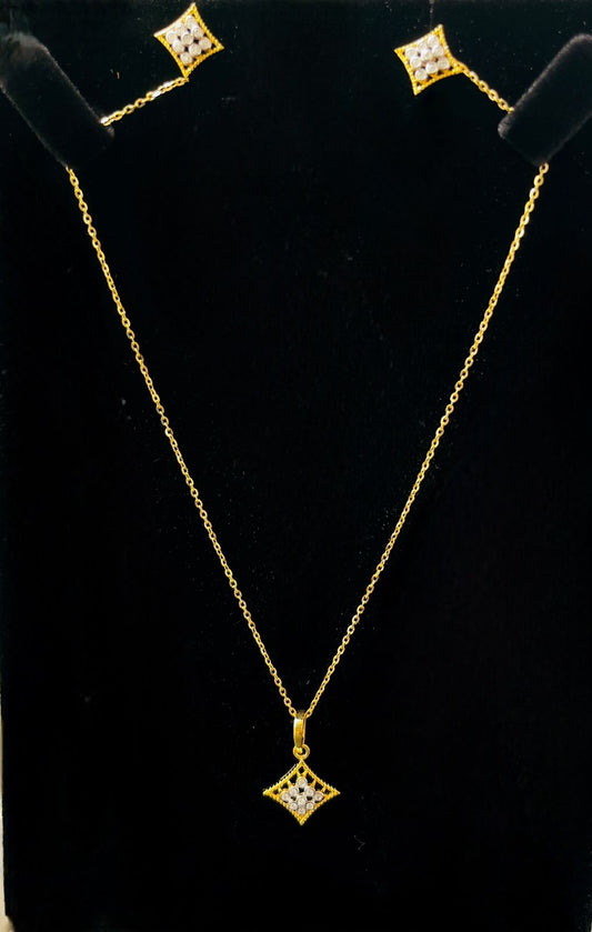 Pendant set 14kt PE00058 ER00198