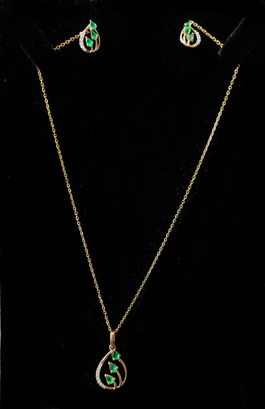 Pendant set 14kt PE00057 ER00197