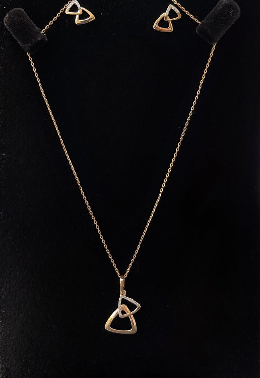 Pendant set 14kt PE00054 ER00194