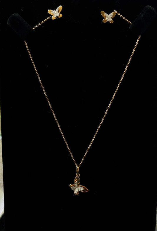 Pendant set 14kt PE00061 ER00201
